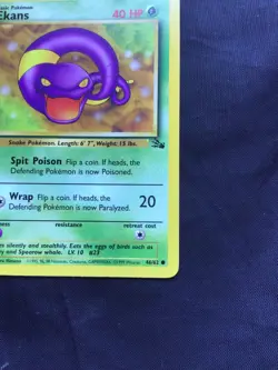 Pokemon Cards: Fossil 1st Edition Common: Ekans 46/62 - Image 4