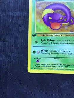 Pokemon Cards: Fossil 1st Edition Common: Ekans 46/62 - Image 5