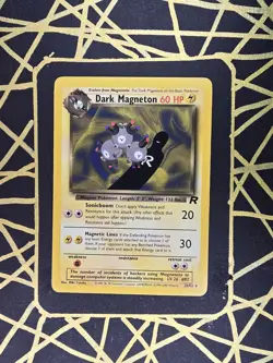 🔥 Dark Magneton 28/82 🔥 Non Holo Rare Team Rocket Set Pokemon Card WOTC TCG - Image 2