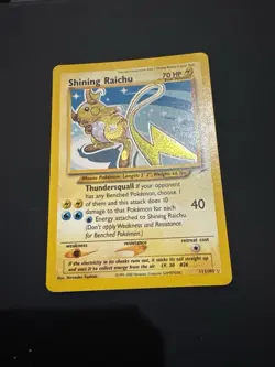 Shining Raichu Holo Card Neo Destiny 111/105 NM/LP Condition - Image 2