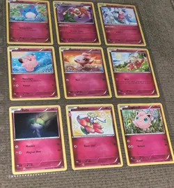 Pokemon 9 Trading Cards Fairy Collection - Image 1