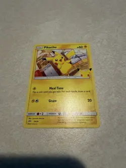 Pikachu 25th Anniversary McDonald’s Promo Card 25/25 Celebrations Stamped NM - Image 1