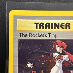 2000 WOTC Pokemon Gym Heroes The Rocket's Trap Holo #19/132 Trainer Card - Image 2