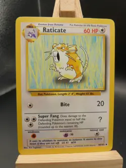 Pokemon Uncommon Card : Raticate 40/102 (Base Set) - Image 1