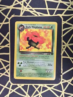 🔥 Dark Vileplume 30/82 🔥 Non Holo Rare Team Rocket Set Pokemon Card WOTC TCG - Image 2