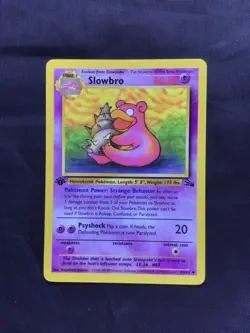 Pokemon Cards: Fossil 1st Edition Uncommon: Slowbro 43/62 - Image 1