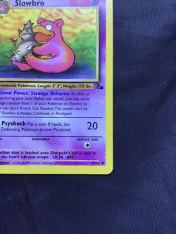 Pokemon Cards: Fossil 1st Edition Uncommon: Slowbro 43/62 - Image 4