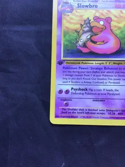 Pokemon Cards: Fossil 1st Edition Uncommon: Slowbro 43/62 - Image 5