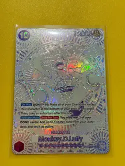 One Piece Card Game Monkey.D.Luffy OP05-119 SP SEC Silver English LP ?? - Image 2