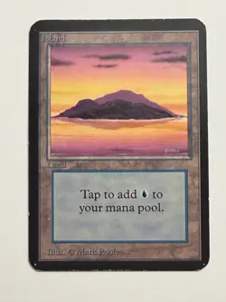 Island Alpha HP MTG Magic the Gathering Purple - Image 1