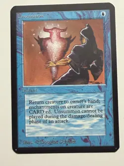 Unsummon Alpha LP MTG Magic the Gathering b - Image 1