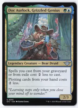 Doc Aurlock, Grizzled Genius U Outlaws of Thunder Junction 201 NM - Image 1