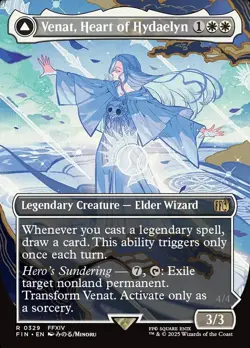 MTG Final Fantasy ARTIST BORDERLESS R Venat, Heart of Hydaelyn #0329 - Image 1
