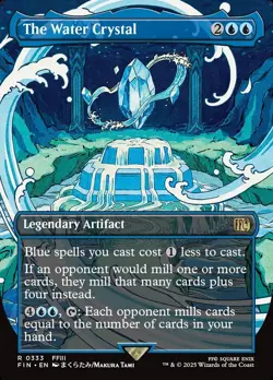MTG Final Fantasy ARTIST BORDERLESS R The Water Crystal #0333 - Image 1