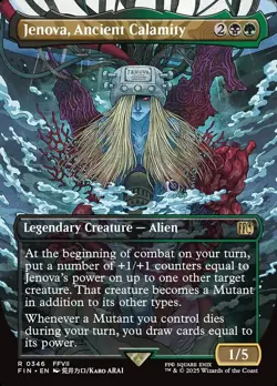 MTG Final Fantasy ARTIST BORDERLESS R Jenova, Ancient Calamity #0346 - Image 1