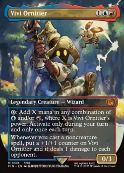 MTG Final Fantasy ARTIST BORDERLESS M Vivi Ornitier #0321 - Image 1