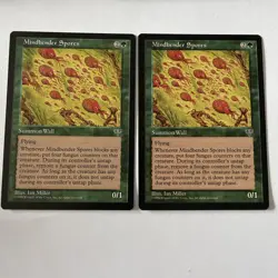 (2) Mindbender Spores Mirage MTG NM Magic: The Gathering Free Ship - Image 1