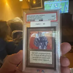 1993 Magic: the Gathering CE Gauntlet of Might PSA 9 MtG WOTC - Image 1