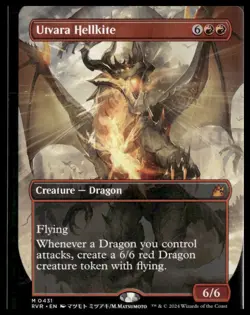 Utvara Hellkite (Anime Borderless) #431 Ravnica Remastered LP - Image 1