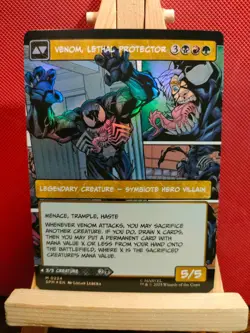 Eddie Brock / Venom FOIL (Borderless) - Marvel's Spider-Man - NM - MTG - Image 2