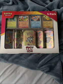 New Pokemon Scarlet & Violet 151 Mini Tins 5 Pack Sealed Bundle Box - Image 1