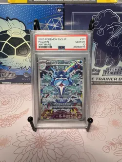 2023 POKEMON JPN SV3-RULER OF THE BLACK FLAME ART RARE #111 PALAFIN PSA 10 - Image 1