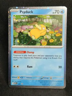 SWIRL - Pokemon - Psyduck 007 - Mega Evolutions Promo Holo Cosmos - Image 1