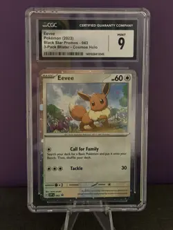 Pokemon Eevee Black Star Promos CGC 9 English 2023 Evoli - Image 1