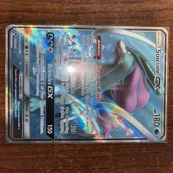 Pokemon Suicune GX Full Art 200/214 Sun and Moon Lost Thunder Alternate Art NM - Image 2