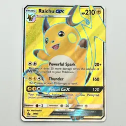 Raichu GX SM90 Near Mint Sun & Moon Black Star Promo Full Art Pokemon TCG - Image 1