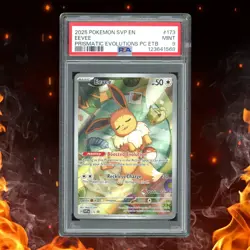 Pokemon Prismatic Evolutions EEVEE Pokemon Center Black Star Promo PSA 9 #173 - Image 1