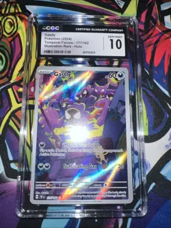 CGC 10 Gastly 177/162 Illustration Rare Sv05: Temporal Forces Pokemon - Image 1