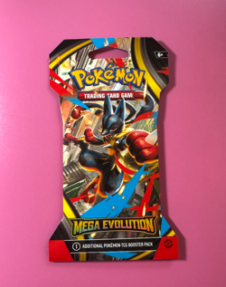Pokemon Mega Evolution Sleeved Booster Pack Random Art Factory Sealed - Image 1