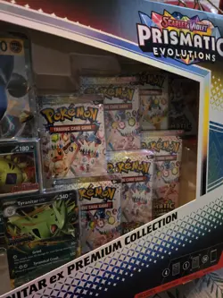 Pokemon TCG Scarlet And Violet Prismatic Evolutions Premium Collection Box - Image 3