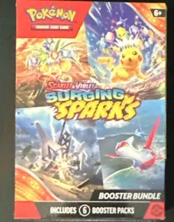 Pokemon TCG Scarlet & Violet Surging Sparks Booster Bundle 6 Booster Packs - Image 1