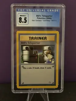 Pokemon Bill´s Teleporter Neo Genesis CGC 8,5 2000 English #91 - Image 1