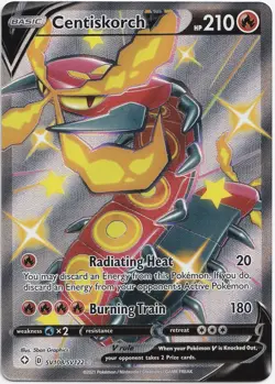 Pokemon Centiskorch V Shiny Full Art Shining Fates SV108/SV122 NM English - Image 1