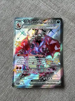 Pokemon TCG Charizard ex SVP 074 Black Star Promo Scarlet & Violet NM 002 - Image 1