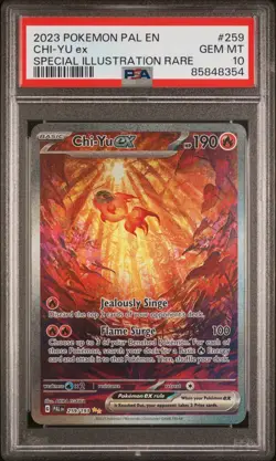 2023 POKEMON PAL EN-PALDEA EVOLVED SPECIAL ILLUSTRATION RARE CHI-YU EX PSA 10 - Image 1
