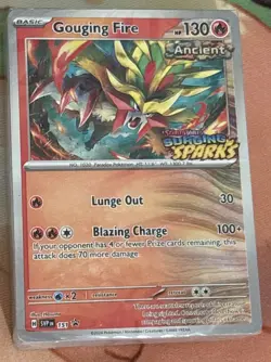 Pokemon SEALED Gouging Fire SVP 151 Surging Sparks Prerelease Promo Pack!! - Image 1