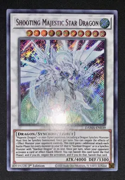 Yugioh Shooting Majestic Star Dragon DAMA-EN039 Secret Rare 1st Ed NM w/Tracking - Image 3