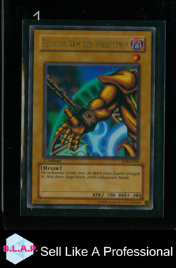 RECHTER ARM DER VERBOTENEN YU-GI-OH! LOB-G099 2002 LOB 1. AUFLAGE GERMAN - Image 1