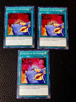 Fulfillment Of The Contract (X3) HISU-EN052 Yugioh 1st Edition (New) - Image 1