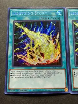 3x Lightning Storm | RA01-EN061 | Secret Rares | NM | 1st Edition | YuGiOh! - Image 3