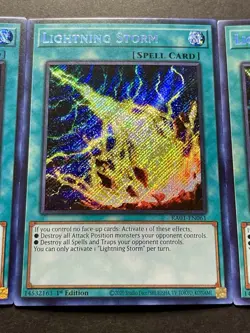 3x Lightning Storm | RA01-EN061 | Secret Rares | NM | 1st Edition | YuGiOh! - Image 5