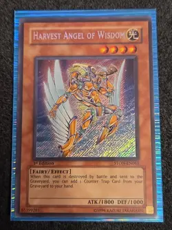 Harvest Angel of Wisdom STON-EN063 Strike of Neos- Secret Rare 1st Edition - Image 1