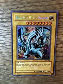 Yugioh Blue-Eyes White Dragon BPT-009 Secret Rare NM clean - Image 1