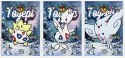 POKEMON - CARDS CHRISTMAS BY PRISMA - TOGEPI, TOGETIC & TOGEKISS *STAR HOLO - Image 1