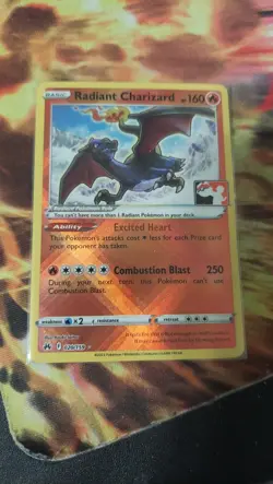 Radiant Charizard 020/159 Prize Pack Series Cards Holo, NearMint - Image 1