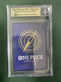 BGS 9.5 Monkey D Luffy P-043 Shonen Jump Holo Promo One Piece Card Japanese - Image 2